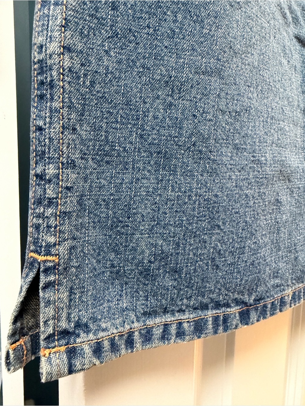 Nautica Jeans Women's Denim Skirt - Blue Size 4 - Picture 3 of 6